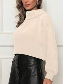 JQN Fashion Cropped Long Sleeve Modal Blouse - Albaricoque - Ver 3