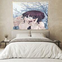 Kaoruko Waguri Anime Tapestry - Vibrant Wall Hanging With Expressive Eyes & Dynamic Pose, Perfect For Living Room, Bedroom, Office Decor - Ideal Gift For Anime Fans, Bedroom Artwork, Highquality Print - 1PC - Xem 1
