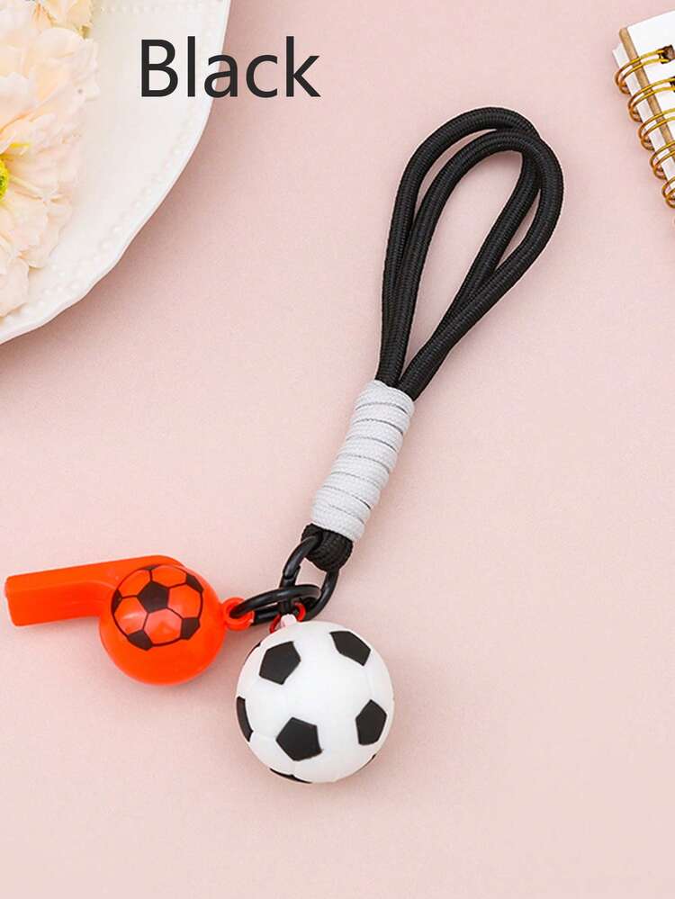 1个卡通足球钥匙扣，世界杯纪念品，背包挂件，男女通用汽车钥匙链礼品 - 彩色 - 查看 10