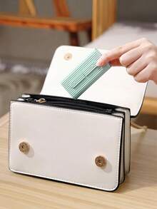 便携式旅行自动牙签筒，配有细牙线，口腔护理 - 多色 - 查看 6