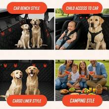 Dog Car Seat Cover Heavy Duty 4 Layer Seat Cover Hammok 600D, Non-Slip, ScratchProof, Waterproof, Universal Fit For Cars, Trucks & SUVs, Protects Against Spills, Dirt & Damage - Default - View 4