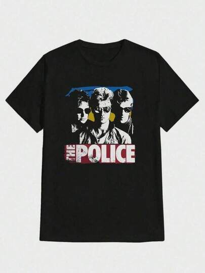 Men's T Shirts The  Band Tribute Style Athletic Crew Neck Short Sleeve T Shirt 1Pcs 100% Cotton Digital Print 220g Tee T Shirt Men's Casual Print Round Neck Short Sleeve T-Shirt Standard Fit T-Shirt For Men