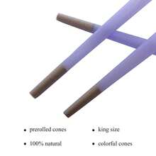 Hand Rolled Paper,Colorful Paper. Purple Paper. {Length 10.8cm * Width 1cm * Height 2.6cm, 50 Pieces }. Party And Festivals Gifts. For Adults. Slow Burning, Smoking Aid. Tools.King Size - Purple - View 4