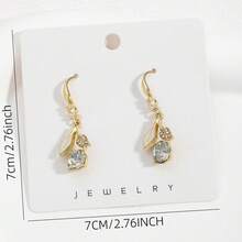 1 Pair Elegant Ginkgo Leaf Design Shiny Delicate Unique High-End Earrings - one-size - View 5