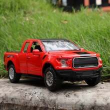 2026 Red F150 Diecast Pickup Truck Toy - Light Sound Pull Back Function| Top Choice Boys Ages 3-4--8 Year Old Kids' Birthday Party - Black - View 7
