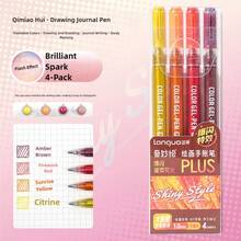 Languo 88色闪光笔，48支金属色、6支闪光效果、4支霓虹效果（16种配色），72/54/36/24色礼盒套装，超大容量金属闪光凝胶笔，1毫米笔尖，精美绘画日记荧光笔，适合艺术家和初学者，是送给男孩/女孩学生、返校季和教师奖励的绝佳礼物。 - 多色 - 查看 14