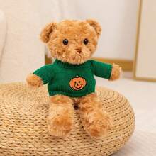 可爱泰迪熊毛绒娃娃，治愈天使泰迪熊娃娃，情人节礼物，柔软毛绒娃娃，拥抱熊，卡通泰迪熊毛绒娃娃抱枕，少女拍照道具，儿童礼物，女友生日和情人节礼物 - 彩色 - 查看 3