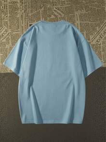 Premium Cotton Rock And Roll T-Shirt With Exclusive Language 2026 - 淺藍色 - 查看 2