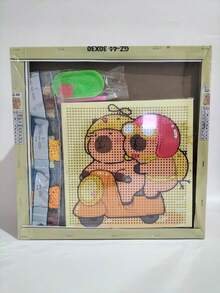 Kids Paint-By-Number Kits - 黃色摩托車 - 查看 2
