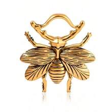 1pc 5mm Bee Ear Weights Hangers Pattern Ear Taper Stretcher Tunnel Plug Gauge Expanders Piercing Earring Body Jewelry - Bee-2 - View 14