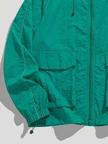 女士轻薄冰丝外套，轻薄亲肤，适合夏季度假、旅行、户外运动、徒步、钓鱼，速干连帽衫 - 綠色 - 查看 10