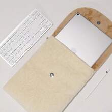 Funda para portátil/tableta de 10-14 pulgadas con diseño lindo de oso y pato estilo coreano, estuche ligero para estudiantes, opciones de multicolor (sin monedero/dije) - Multicolor - Ver 11