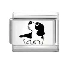 1 chiếc vòng tay DIY kiểu Ý khắc họa tiết, trang trí hình động vật, quả anh đào, trái tim, ngôi sao, thích hợp làm quà tặng cho bạn bè/người yêu trong các dịp lễ hội, năm mới, Halloween, Valentine. Thiết kế quyến rũ, trang sức thép không gỉ, sản phẩm địa phương, thiết thực và thời trang, vật dụng cần thiết cho Giáng sinh và Halloween, tông màu thu trầm ấm, phong cách Giáng sinh. - M289617 - Xem 13