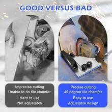 45° Soporte Amoladora Angular Soporte Corte Chaflán Azulejos - A - Ver 4