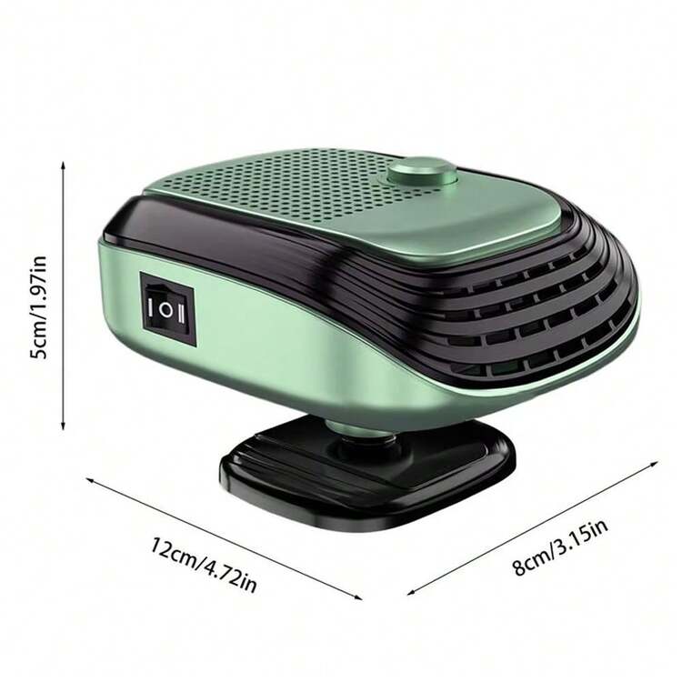 Winter Car Heater, Dual Mode Defroster, Low Noise, Quick Heat-Up, Plug-In Auxiliary Heating, Essential For Winter Driving - Green - View 4