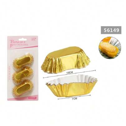 OISE ART STORE Set 2 Confezioni Da 30 Stampi Pirottini Carta 7x10cm Cupcake Muffin Ovale 56149 -