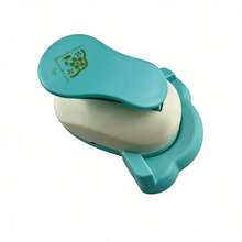 1pc Triangle Flower Pattern Green Paper Punch, 13.4x9.8x6.5cm Plastic Craft Tool For Making Cards, Scrapbooking - Multicolor - View 7