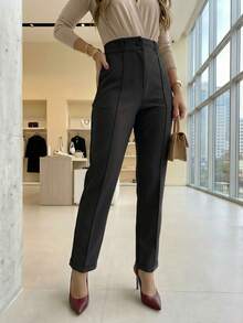 Women Pants - 黑色 - 查看 5