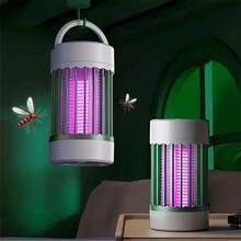 SOKANY Repelente y matamosquitos alimentado por USB, diseño colgante con luz LED y función UV, descarga eléctrica de alta potencia de 360°, funcionamiento silencioso, bajo consumo de energía, adecuado para balcón, jardín, sala de estar y dormitorio, esencial para el control de mosquitos en verano - Multicolor - Ver 13