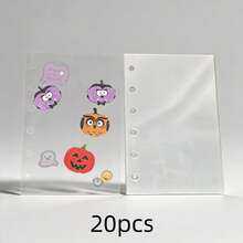 A6/A7/M5 Transparent PET Double-Sided Release Paper, Thick Hard Cover Sticker Book Divider Pages, PP Paper, Collage, Bubble Stickers, 3D Embossed Crystal Sticker Sheets, Sticker Refill Pack, Hard Cover Sticker Book, 3D Embossed Crystal Sticker Sheets - Clear - View 26