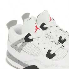 Nike Air Jordan 4 Retro White Cement IB4387-100 Toddler Fashion Sneaker New - 白色 - 查看 4