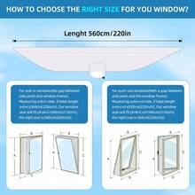 1片窗户密封布，便携式空调和烘干机布配件，单管或双管通用窗户密封条（可选3米、4米、5米），适用于各种便携式空调设备 - 彩色 - 查看 19