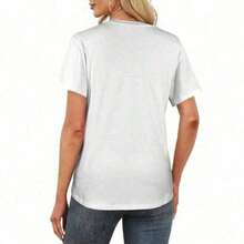 1pc Personalized Lucky In Love Bachelorette Shirt, Vegas Theme Shirt, Bachelorette Party Shirt, Custom Bachelorette Shirt, Luxury Bachelorette, Personalized Gift For Valentine Day/Engagement/Wedding/Holiday/Daily Life - 白色 - 查看 4