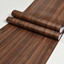 1 Roll Self-Adhesive Wood Grain Furniture Wallpaper, Vinyl Decorative Wall Paper Suitable For Cabinet, Table, Wall Renovation, Size 15.74 In X 118.11 In (40cm X 300cm), Multiple Colors And Patterns - 1PC - View 4