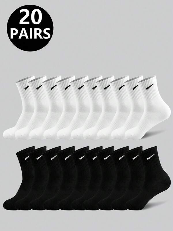 5/10 أزواج جوارب قصيرة عادية بألوان صلبة وخطوط، مناسبة للركض والرياضة والاستخدام اليومي