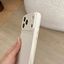 1 pieza Funda de teléfono con lupa creativa tipo mirilla, compatible con las series 11 12 13 14 15 16 17, gran regalo para familiares, amigos y ocasiones festivas - Naranja - Ver 3