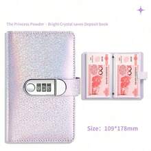 1pc New Shiny Cash Savings Passbook A6 Wallet, Can Hold Bills, Popular Budgeting Notebook - Multicolor - View 13