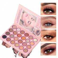 48-Color Paper Multi-Functional Eye Shadow, Multi-Color, Easy To Color And Easy To Blend, Matte, Fine Shimmer And Brighten Makeup Palette - Multicolor - View 2