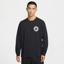 Nike Men's AS M NK TEE LSE LS OC F1 Long Sleeve T-Shirt, Knitted Collarless Long TIH4134-010 - Black - View 1