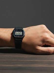 Casio YOUTH系列男士腕表 - 数字表盘石英机芯黑色表盘设计 W-59-1V - 黑色 - 查看 6