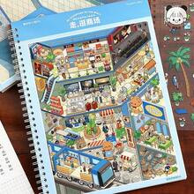 Colecția Micro Scene 8.0: Autocolante 3D cu peisaje, scene de autocolante pentru jurnal, mini supermarket, căsuțe cu desene animate, potrivite pentru autocolante decorative, cadouri de Halloween, Paște, Crăciun, Ziua Mamei și înapoi la școală, consumabile pentru scrapbooking, autocolante amuzante, consumabile pentru scrapbooking Kindle - Marime universala - Vizualizare 6