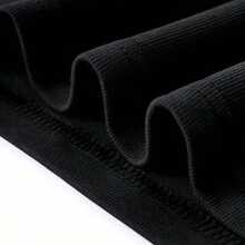 1pc Y2K Style Women'S Crop Top T-Shirt, Senior 2025 Graduation Print, Short Sleeve, Round Neck, Stretch Fabric, Polyester, All Seasons - Black - View 4