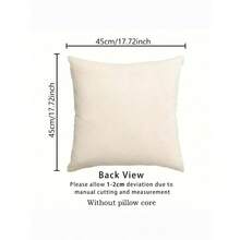 2pcs/Set Modern Style Black And White Zebra Pattern Linen Decorative Pillow Cover, 45cm*45cm/17.72in*17.72in Square, Single Side Printed, Soft And Comfortable, Suitable For Daily Home Decoration (Pillow Core Not Included) - 黑與白 - 查看 6