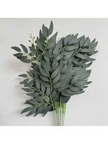 1 件人造桉树藤蔓，仿柳树和桉树组合藤蔓，带有丝绸般的绿色叶子，人造悬挂植物，绿色装饰，适合情人节、母亲节、春季装饰、家居装饰、门廊装饰、婚礼、派对、房间装饰、卧室装饰、春季婚礼拱门和墙饰。 - 彩色 - 查看 11