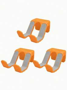 1/2/3pcs Orange Wall-Mounted Game Controller Holder, Durable ABS Material, Suitable For Xbox, Switch Game Controller Holder - Multicolor - View 18