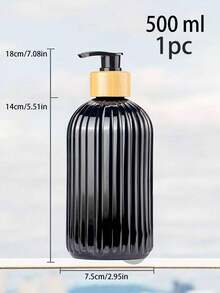 3M 1 件 500ml/16.9oz 可再填充乳液分配器，适合家庭、酒店、浴室使用 家庭浴室装饰 秋季装饰 返校季 - 黑與白 - 查看 7