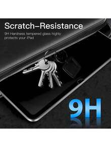 ZYSHI 1pc Tempered Glass Screen Protector - High Definition, High Transparency, Scratch Resistant, Anti-Fall, Full Screen Coverage, Strong Anti-Fingerprint, Touch Sensitive, Compatible With IPad (Air 4, 5, 6)/(7, 8, 9, 10 Generation)/ 11 A16(2025) - Clear - View 6
