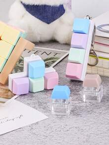 EIGIIS 1pc Keyboard Key Stress Relief Keychain, Suitable For Adults - Multi-Color Relaxation Toy With Metal Ring And Chain, Plastic Material, Helps Focus And Relieve Stress, Perfect Gift, Keychain Stress Relief Toy - Multicolor - View 3