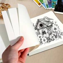 1 Piece Van Gogh Sketch Book, 200 Pages Blank Paper, Drawing Notebook, Handwriting Diary, Art Painting, Sketch Paper, Portable Artist Paper, Drawing Art Supplies - Watercolor Sketchbook - View 4