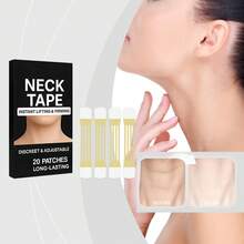 Instant Firming Neck Tape - Lifting Firming Enhance Skin Elasticity Reduce Sagging Skin Fade Fine Lines Anti-Wrinkle Improve Skin's Smoother Invisible Easy Wear - 20 Patches/Box - Neck Tape - View 5