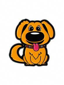 1枚金毛犬珐琅徽章 动漫电影胸针 翻领徽章 卡通可爱狗狗动物饰品 朋友礼物 - 彩色 - 查看 13