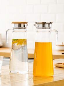 1pc Water Pitcher With Lid & Spout - Hot/Cold Beverages, Heat-Resistant, Ideal For Iced Tea, Lemonade, Refreshments - Multicolor - View 10