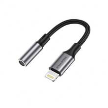 H'maston ZHQ-18/ZHQ-19 USB-C/Lightning Type-C To 3.5mm Headphone Adapter Cable - 黑色 - 查看 3