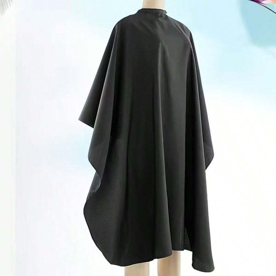 1件专业美发沙龙剪发披肩，印花美发沙龙理发袍，理发师剪发罩衫，不粘理发围裙，美发服，剪发围裙 - 彩色 - 查看 1