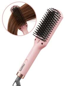 CRASTS Straightening Comb, Multi-Function Hair Styling Tool, Household Hair Straightener, Frizz-Free Straight Hair, Suitable For Dorm Use - Pink - View 3