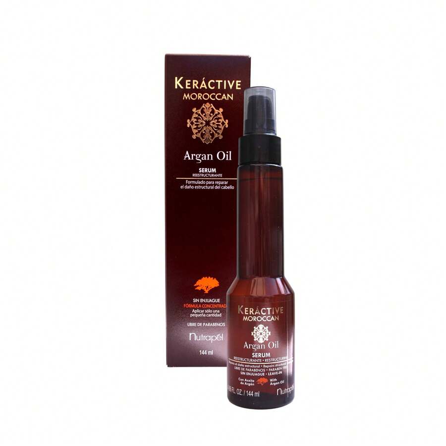 Keractive Moroccan Argan Serum Nutrapel 144ml - Marrón Chocolate - Ver 1